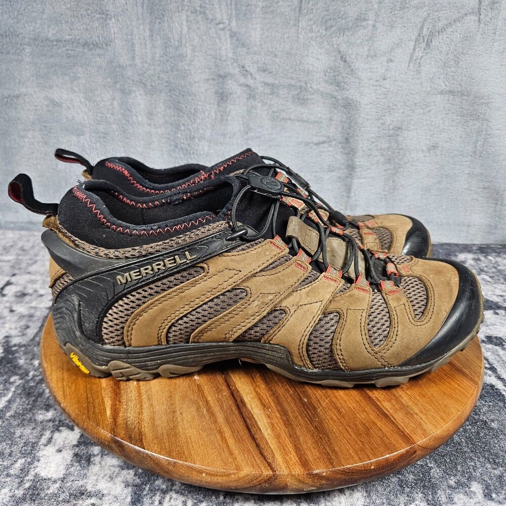 Merrell Chameleon 7 Limit Stretch Hiking Shoes Mens 10.5 Brown Trail Sneakers